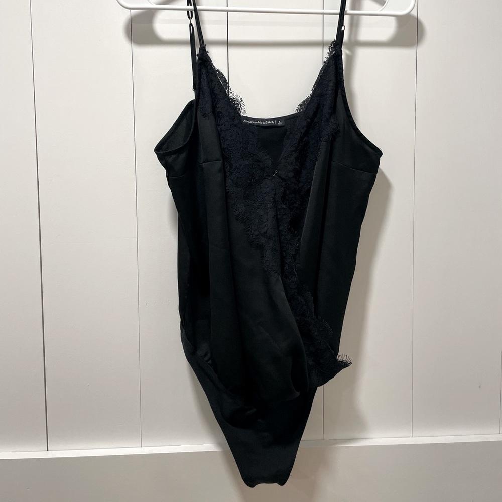 Abercrombie & Fitch satin and lace body suit